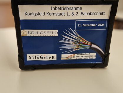 Offizielle Netzinbetriebnahme für „Königsfeld 1. und 2. Bauabschnitt“